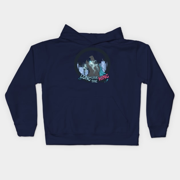 Long Live the Kaiju King Kids Hoodie by kelsmister